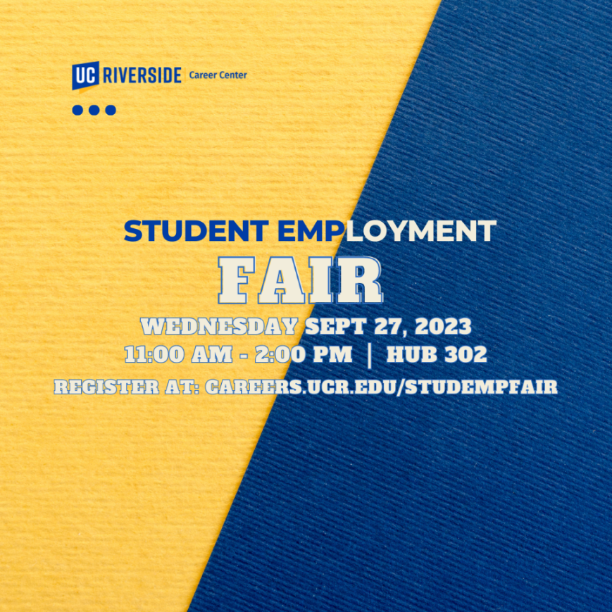 On-campus student employment fair