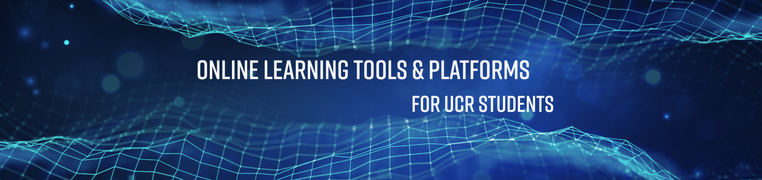 Online Learning Tools & Platform Banner 2
