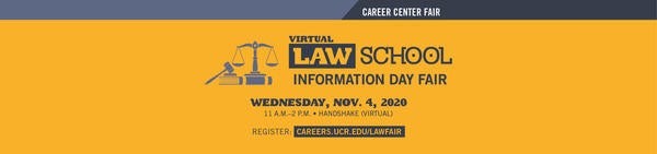 Virtual Law School Information Day Fair, Wednesday, Nov. 4, 2020, 11am-2pm