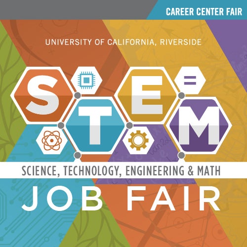 An announcement for the STEM (Science, Technology, Engineering and Math) Job Fair